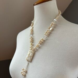 Modernist Pearls Statement Necklace